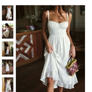 Commense ruffle cami dress